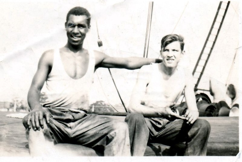 Cabin Boy Norman Jenkins - 1939 - with the late Leonard Bernard Galley Boy (Died 2013)