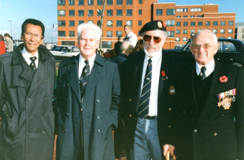 Omar Fakir, Bill Tuck, Brian Lansley and ? - Cardiff Bay Late 90s